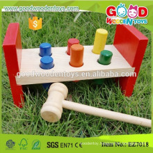Stocked EN71 Approved Wooden Hammer Bench Cheap Kids Toys